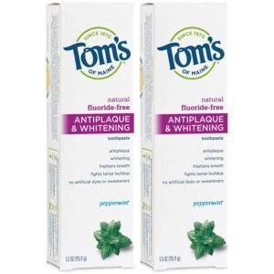 Pasta de dientes antiplaca y blanqueadora sin flúor Tom's of Maine
