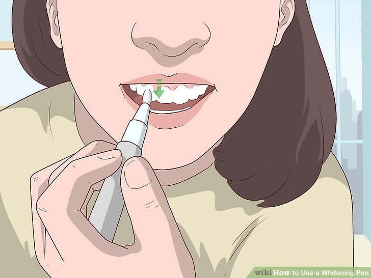 como usar el lápiz blanqueador de dientes paso 4
