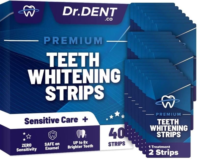 Tiras blanqueadoras de dientes DrDent Premium
